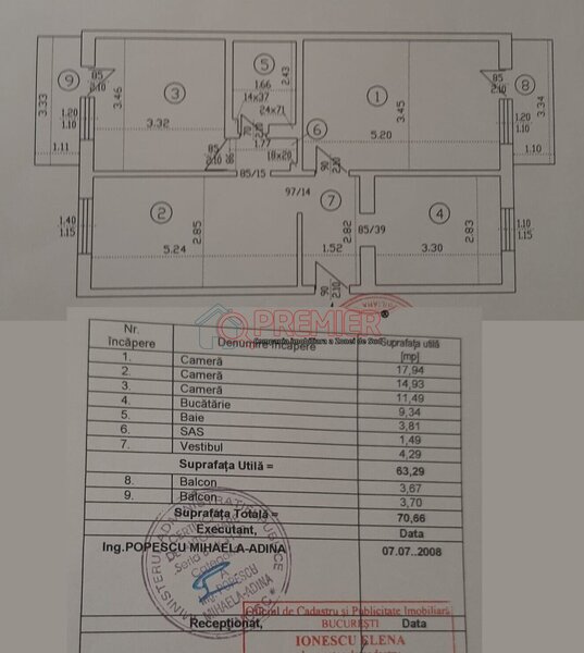 Berceni, metrou Aparatorii Patriei, apartament 3 camere decomandat